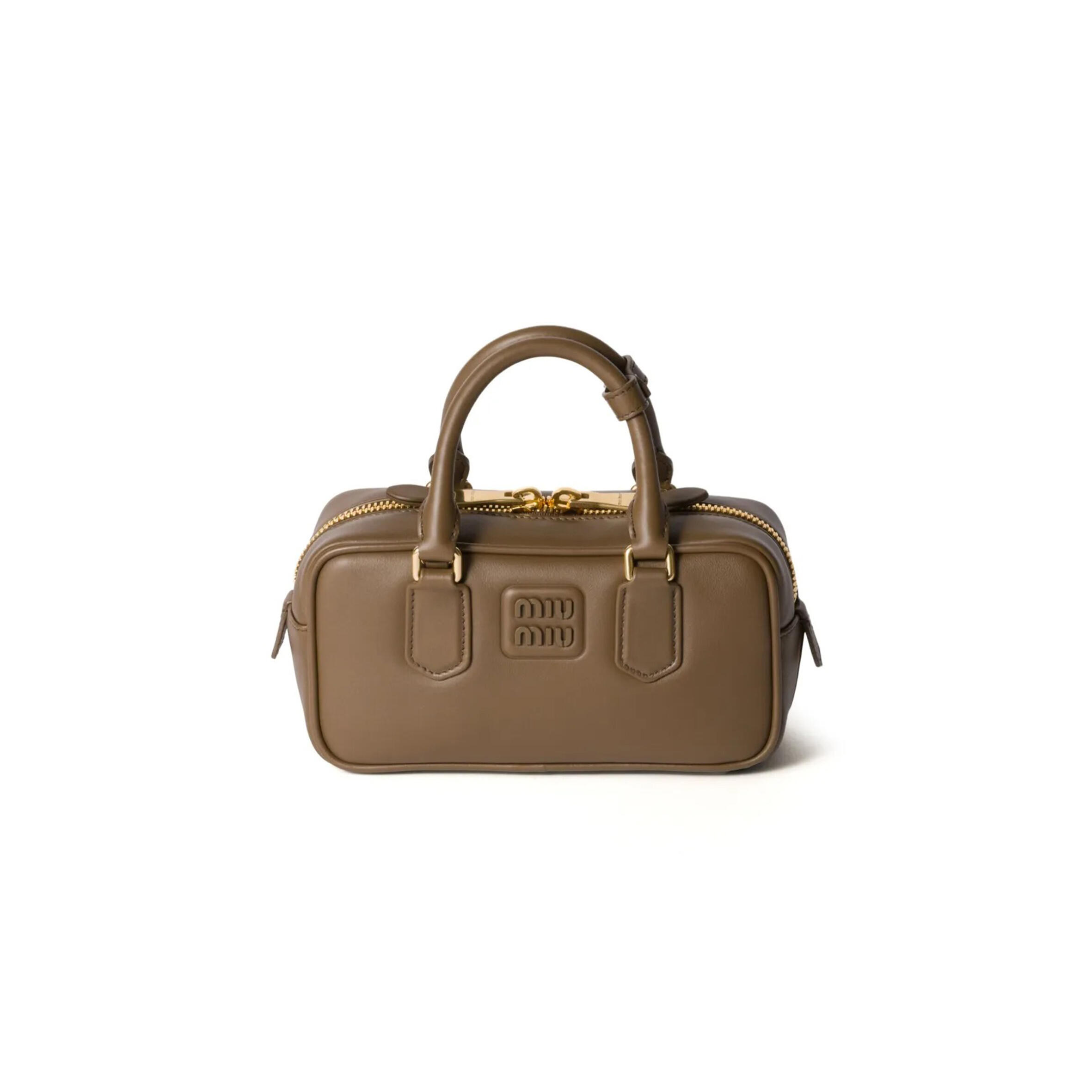 MIU MIU ARCADIE LEATHER BAG 5BB142 (22*10.5*7.5cm)
